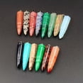 thumbnail image 4 of EOEMY Natural Mineral Quartz Bullet Crystal Point Carnelian Gemstone Pendant Energy-Spot Stone Quartz-10Pcs, 4 of 9