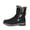 BLACK, variant on DREAM PAIRS Women's Warm Comfort Mid Calf Fashion Winter Snow Boots LEPORE GREY Size 11