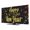 Black Blue Yellow, variant on Happy New Year Elastic Indoor TV Cover 24" Dust Protector, Stretch Fabric Flat Screen TV Covers, Colorful Modern Abstract Art Universal Washable Anti-scratch Cover for Curved LCD LED OLED TVs