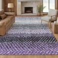 thumbnail image 6 of Addison Rugs Chantille Indoor/Outdoor Transitional Stripes Plum Machine Washable Rectangle Rug, 10' x 14', 6 of 8