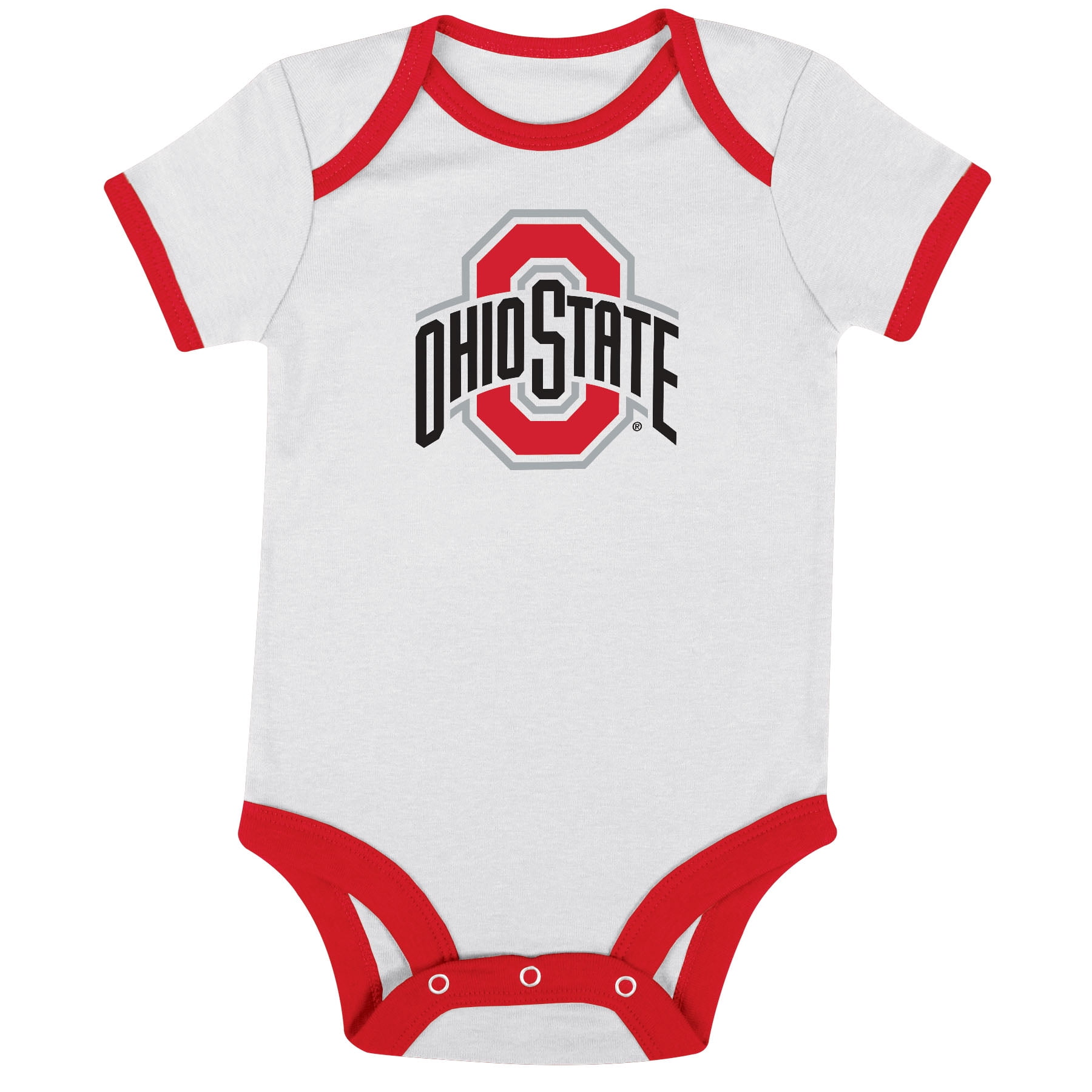 NCAA Ohio State Buckeyes Infant & Toddler Onesies, 3-Pack