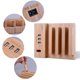 thumbnail image 5 of Gwong Electrónica Estructura de madera de madera de almacenamiento de auriculares de madera 3 puertos Estación de muelle de carga USB, 5 of 7