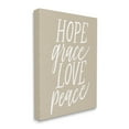 thumbnail image 3 of Stupell Industries Hope Grace Love Peace Grainy Patterned Sign,30 x 40, Design by Doodles.Ink., 3 of 5