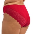 thumbnail image 3 of Elomi Morgan High Leg Brief Panty (4118),XL,Berry Crush, 3 of 6