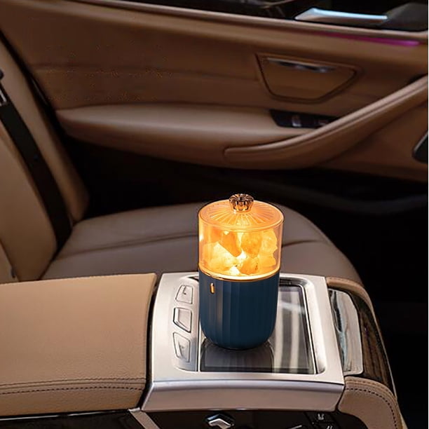 Teissuly Crystal Salting Lamp USB Charging Colorful Salting Stone Salting Block Night Releases Negative To Purify Car Aroma Lamp Teissuly WER202312143872