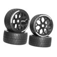 thumbnail image 2 of lionlar 4 Pièces 1/7 RC Voiture Pneus Haute Performance Moyeux d'Approvisionnement Roue Hobby Modèle, 2 of 9