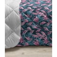 thumbnail image 3 of Exotic Down Alternative Comforter, Chestnut Autumn Fall Leaves Pastel Season Branches Botanical, Microfiber Quilt for All Season, 5 Sizes, Pink Redbrown and Blush, by Ambesonne, 3 of 3