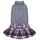 thumbnail image 1 of Jersey para perros KYEESE, cómodo jersey de cuello alto a cuadros para perros pequeños, 1 of 9