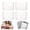 4PCS L, variant on Crystal Clear Freezer Storage Bins, 2026 New 4 Pack Cleard Plastic Bins, Stackable Kitchen Cabinet Organizer with Handles for Refrigerator and Pantry