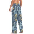 thumbnail image 3 of FORMRS Mens Pajama Pants with Pockets Cotton Sleepwear Lounge Bottoms Sizes S-2XL, Yellow Forest Pattern, 3 of 7