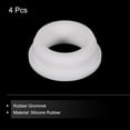thumbnail image 3 of 4Pcs T Type Rubber Grommet Mount Dia 39.3mm ID 28mm H 15.5mm Seal Protection Flexible Hole Plugs White, 3 of 5