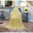 thumbnail image 2 of Fleece Blanket Beige Small Plush Throw Blankets for Couch Flannel Soft Lightweight Microfiber Travel 50" X 60" (Beige), 2 of 6
