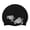 Black-Ocean Sea Turtles, variant on WIRESTER Black Silicone Swim Cap for Women Men Adults Kids Boys Girls, Silicone Waterproof Swimming and Bathing Caps for Long and Short Hair - Black (Tuxedo Cat)
