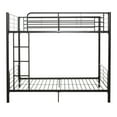 thumbnail image 3 of Walker Edison Premium Twin Over Twin Black Metal Bunk Bed, Black, 3 of 7