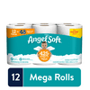 Angel Soft Toilet Paper, 12 Mega Rolls = 48 Regular Rolls, 2-Ply Bath Tissue