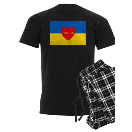 

CafePress - National Flag Of  / Ukraine High Qu Pajamas - Men s Dark Pajamas
