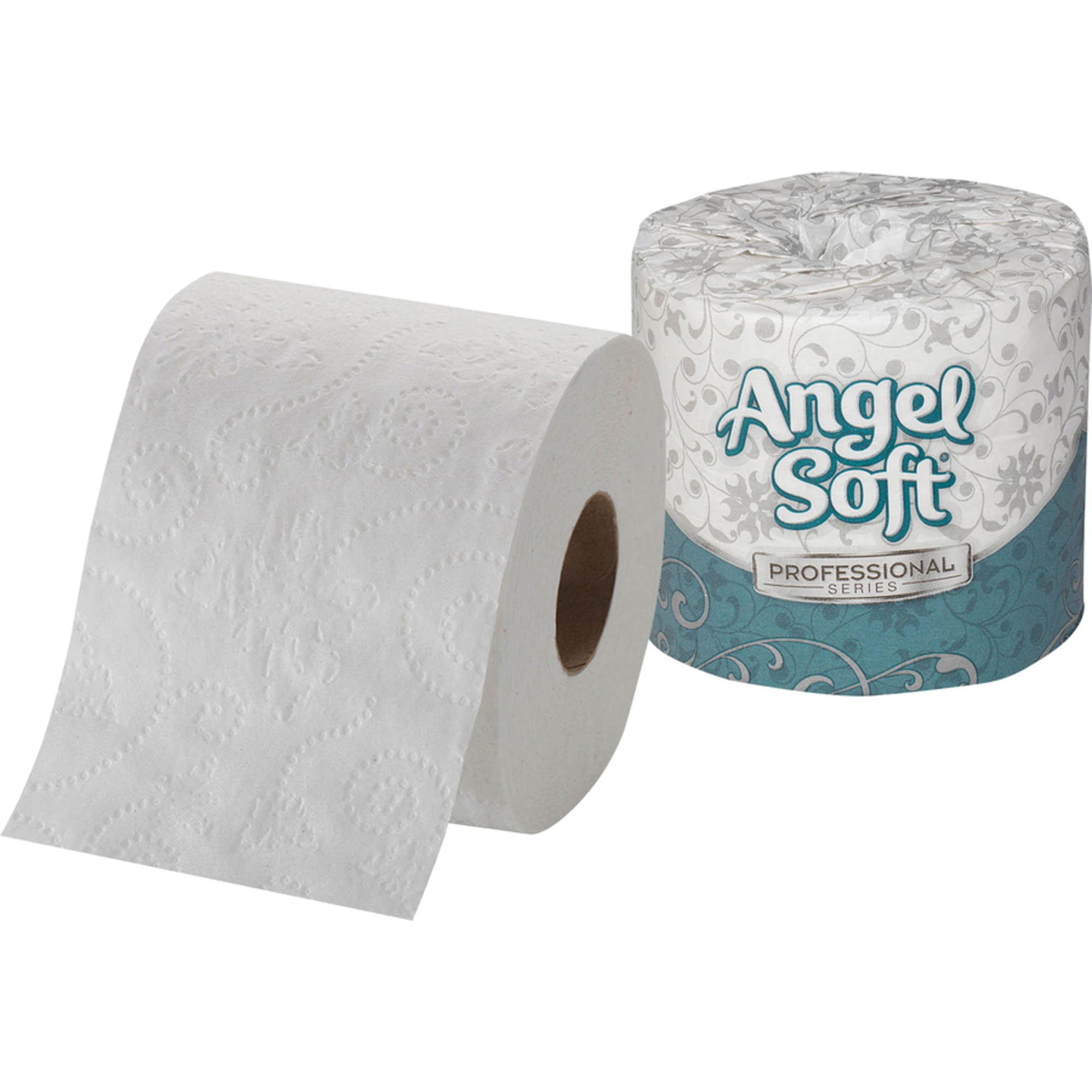 Angel Soft Professional Series, GPC16840, Embossed Toilet Paper, 40 per Carton, White