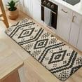 thumbnail image 5 of Beige Geometric Diamond Dot Pattern Kitchen Rug Mat,Kitchen Runner Rugs Non Skid Washable,Decorative Kitchen Floor Mats for Kitchen,Sink,Laundry,17"x47.2", 5 of 7