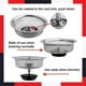 thumbnail image 4 of Aparatos de cocina, Accesorios de cocina, Utensilios de cocina, Herramienta de cocina Filtro de repuesto para fregadero de acero inoxidable, Filtro de fregadero de acero inoxidable para cocina Válvula, 4 of 5