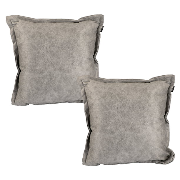 Cojin Decorativo Cuadrado Set de 2 New Plata