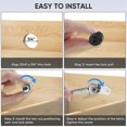 thumbnail image 3 of Cabinet Lock with Key, 5/8 Inch Heavy Duty Tubular Cam Lock for RV Compartment Storage Lock, Full S, 3 of 4