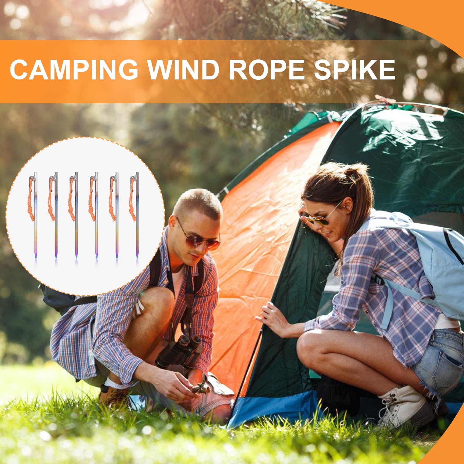 Tent Peg Alloy Ground Peg Camping Rock Bottoms Ground Anchors Tent Accessories For Outdoor Camping Tent Peg