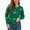 DT--Green, variant on DailyTrove Women's Christmas Tree Print Sweater, Long Sleeve, Winter Holiday & Gathering Wear, Warm Cotton Blend, Plus Size Friendly