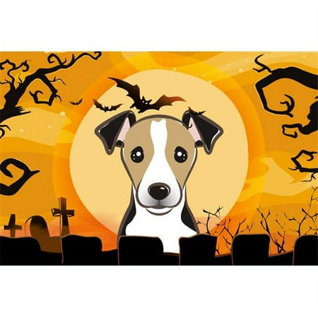 

Carolines Treasures BB1819PLMT Halloween Jack Russell Terrier Fabric Placemat