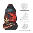 thumbnail image 5 of Balery 60s Western Skull Cowboy Pattern Car Seat Cover - Soft & Breathable Front Premium Covers with Non-Slip Protector Fits Most Automotive, Vans, SUVs, Trucks - 1 Unit, 5 of 5