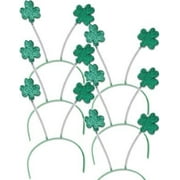 Angle View: St. Patricks Day Green Shamrock Head Boppers 12 PACK 1871D