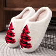 thumbnail image 3 of BERANMEY Christmas Reindeer Slippers for Womens Mens Plush Warm Santa Claus Slippers Fuzzy House Slippers Christmas Gifts For Girls Women Girlfriend, 3 of 9