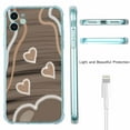 thumbnail image 5 of Heart Girly Case for iPhone 12 ,Aesthetic Art Design Pattern TPU Shock Proof Cover Case, 5 of 5