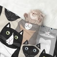 thumbnail image 2 of Pofeuu Colors Cats Print Puppy Blanket,Dog Blankets,Pet Blanket Cozy Cat Blankets for Indoor Cats, Fuzzy Pet Blanket for Kitten Doggy Dog Blankets-Medium, 2 of 8