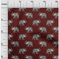 thumbnail image 1 of oneOone Polyester Lycra Fabric Elephant Block Print Fabric By Yard 56 Inch Wide, 1 of 4