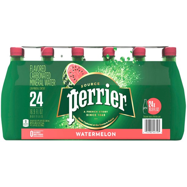 PERRIER Watermelon Flavored Carbonated Mineral Water