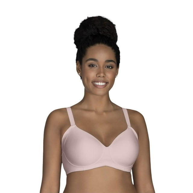 Vanity Fair Womens Beauty Back Full Figure Wirefree Extended Side and Back Smoot