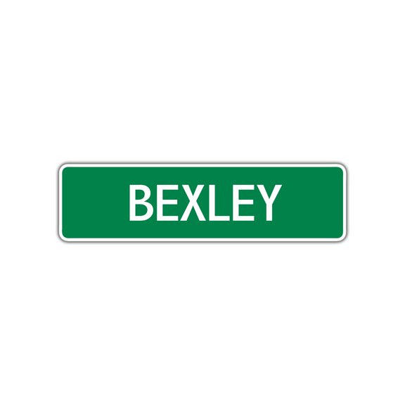 Bexley Girls Children Name Letter Printed Label Indoor Outdoor Novelty Wall Plaque Decoration Aluminum Sign 4"x18"