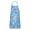 Blue White Tie, variant on Blue White Tie Dye Swirl Pattern Apron-Garden Aprons for Women with Pockets-Cotton Linen Waterproof Kitchen Cooking Gardening Aprons Adjustable for Kitchen,Cooking,BBQ and Salon 33x27 Inch