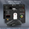 thumbnail image 4 of ATTACK SHARK X6 49g SUPERLIGHT Mouse with Magnetic Charging Dock, PixArt PAW3395 Gaming Sensor, BT/2.4G Wireless/Wired Gaming Mouse, 26000 DPI, X3 Upgraded Office Mice for Win11/Xbox/PS/Mac (Black), 4 of 10