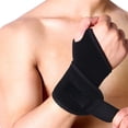 thumbnail image 1 of Férula de soporte para la muñeca para aliviar el dolor - Manga ajustable para levantamiento de pesas, yoga, gimnasio, mecanografía y túnel carpiano - negra, 42cm, 1 of 6