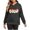 2#Black, variant on Womens Hoodies Fall Winter Thermal Fleece Lined Long Sleeve Hooded Pullover Christmas Screen Print Casual Fashion Loose Fit Sweatshirts