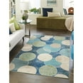 thumbnail image 1 of Unique Loom 3139832 8 x 10 ft. Seaside Chromatic Rectangular Rug, Navy Blue, 1 of 1