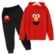 thumbnail image 5 of Conjunto de sudadera y pantalones con dibujos animados para niños de primavera, ropa de Elmo con capucha y pantalones para niños y niñas de 2 a 14 años, traje de moda para niños, 5 of 5