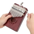 thumbnail image 3 of 17 Key Kalimba Thumb Piano Mahogany with Laser Engraved Musical Notes, Beginner Music Instrument for Beginner Music Instrument LTK17S, 3 of 7