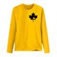thumbnail image 3 of MHFRRA Camiseta de Manga Larga para Mujer con La Bandera del Día de Canadá y La Hoja de Arce Canadiense. Amarillo, 3 of 3