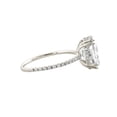 thumbnail image 3 of Oryn Jewel 2.2 Ct Oval Cut Solitaire Ring - 14K White Gold Over Lab-Created Simulated Diamond - Double Prong Setting with Accents - Perfect Ring for Women - Ideal Gift for Her Thoughtful Gesture, 3 of 6