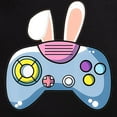 thumbnail image 3 of CafePress - Video Game Controller With Bunny Ears Easter Gamer - Men's Dark Loose Fit Cotton Pajama Set, 3 of 7