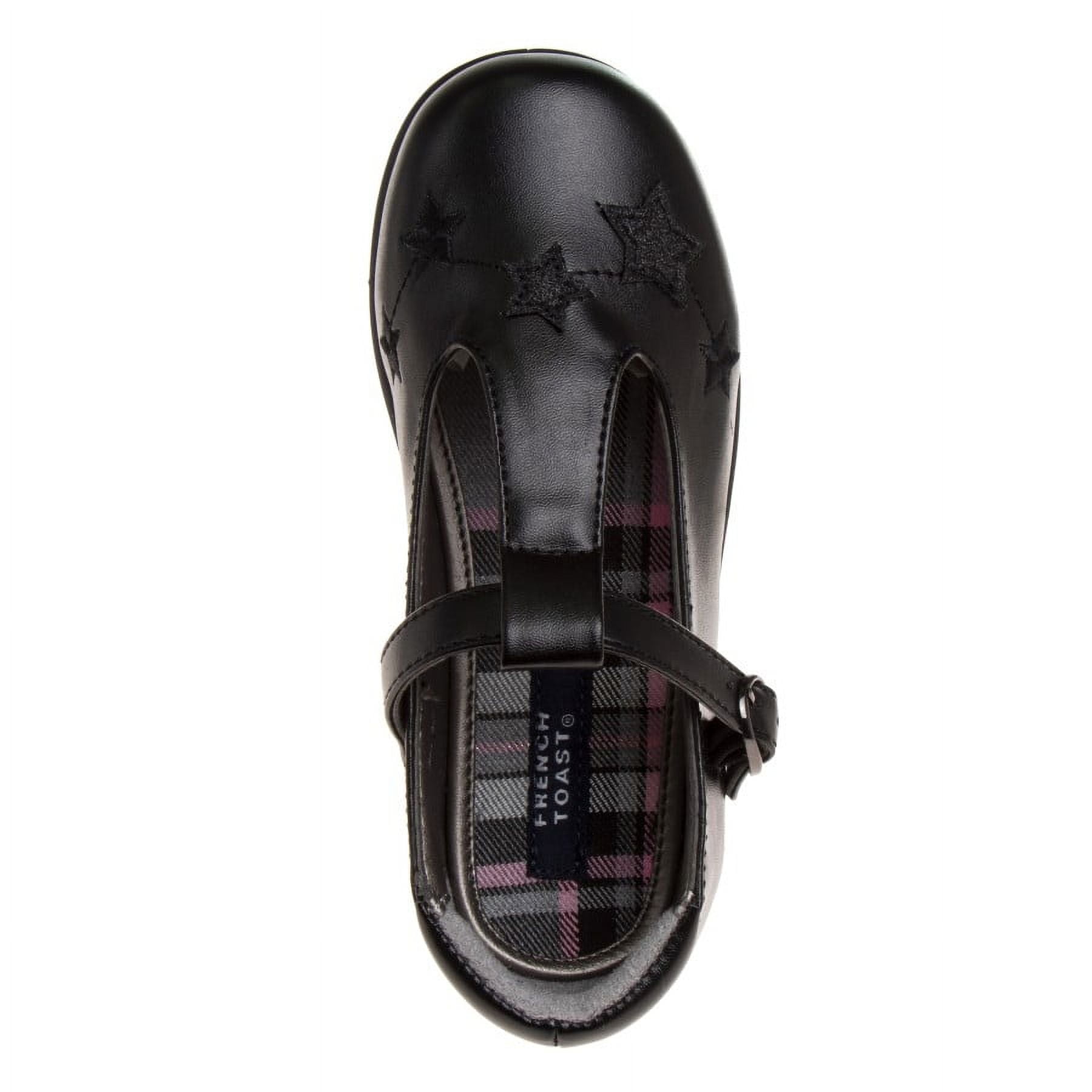 French Toast Little Kids Girls' Faux Leather Buckle School Shoes - Black, Size: 12