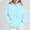 *Light Blue, variant on ClodeEU Women's Hoodies,Long Sleeve Pullover Fall Clothes with Pocket ,Drawstring Pullover Sweatshirts Light Blue,Womens Plus L