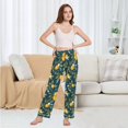 thumbnail image 6 of FORMRS Women's Pajama Pants with Pockets Soft Comfy Loungewear Sleep Bottom, Sizes S-2XL, Blue Lemons, 6 of 8